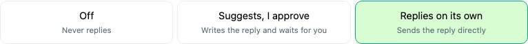 4. The three reply modes
